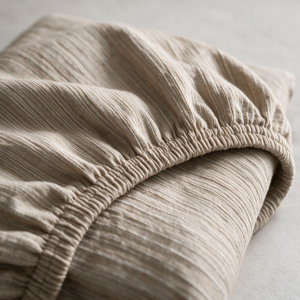 Double Fitted Sheet Set 3 PCS. 160x200+30CM.+2 Pillow Cases 50x70cm -1004