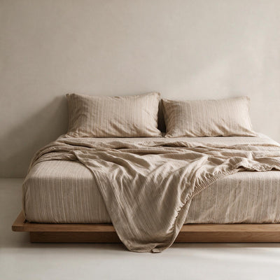 Fitted Sheet Micro Linen Set 3 PCS - 3 Sizes - 1004