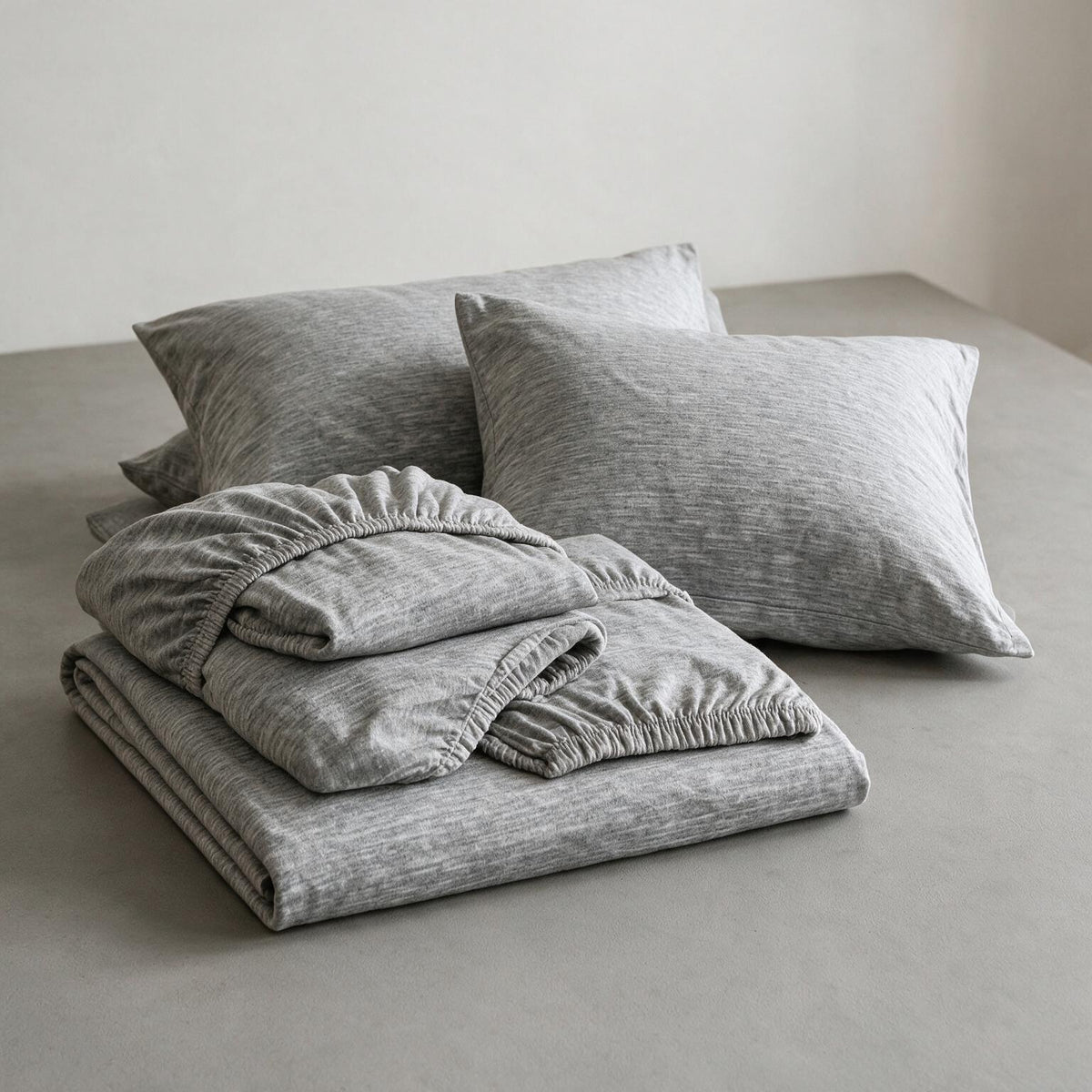 Single Fitted Sheet Set 3 PCS. 120x200+30CM.+2 Pillow Cases 50x70cm -1005