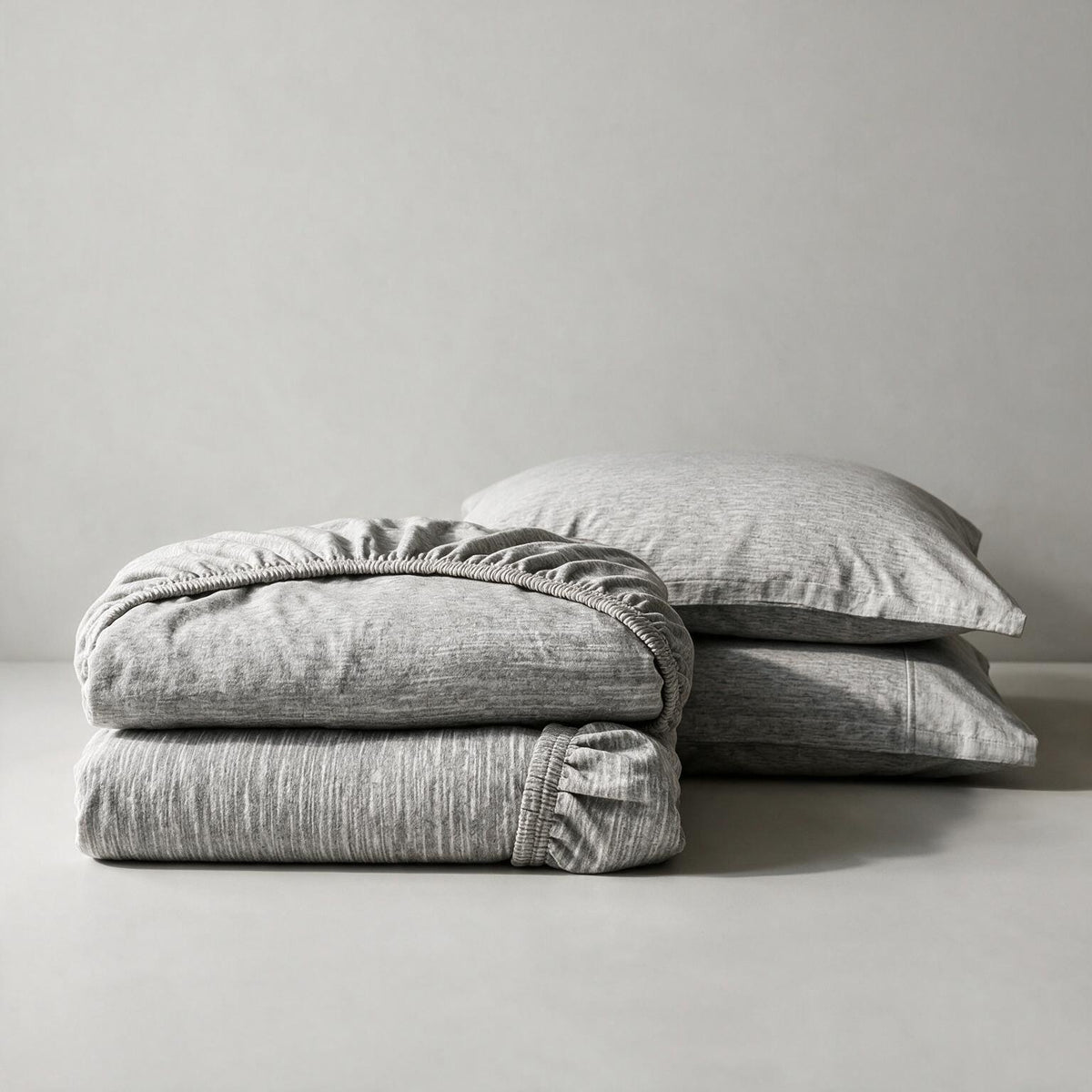 Double Fitted Sheet Set 3 PCS. 160x200+30CM.+2 Pillow Cases 50x70cm -1005