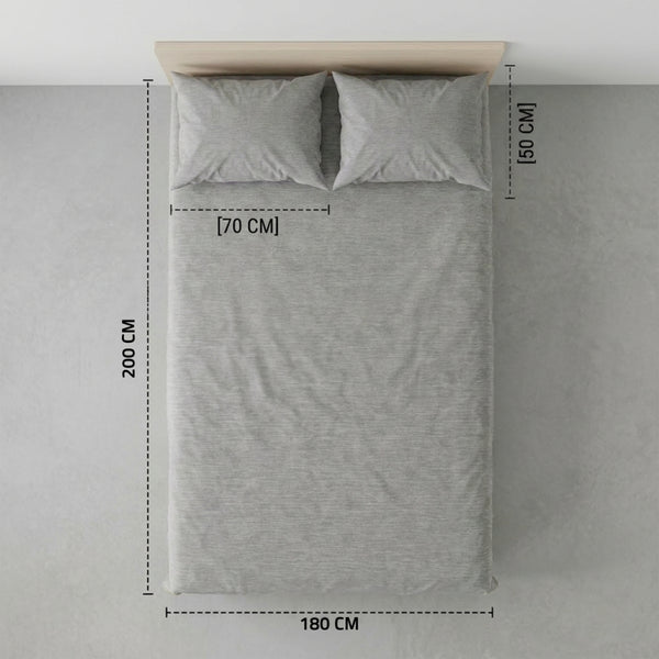 King Fitted Sheet Set 3 PCS. 180x200+30CM.+2 Pillow Cases 50x70cm -1005