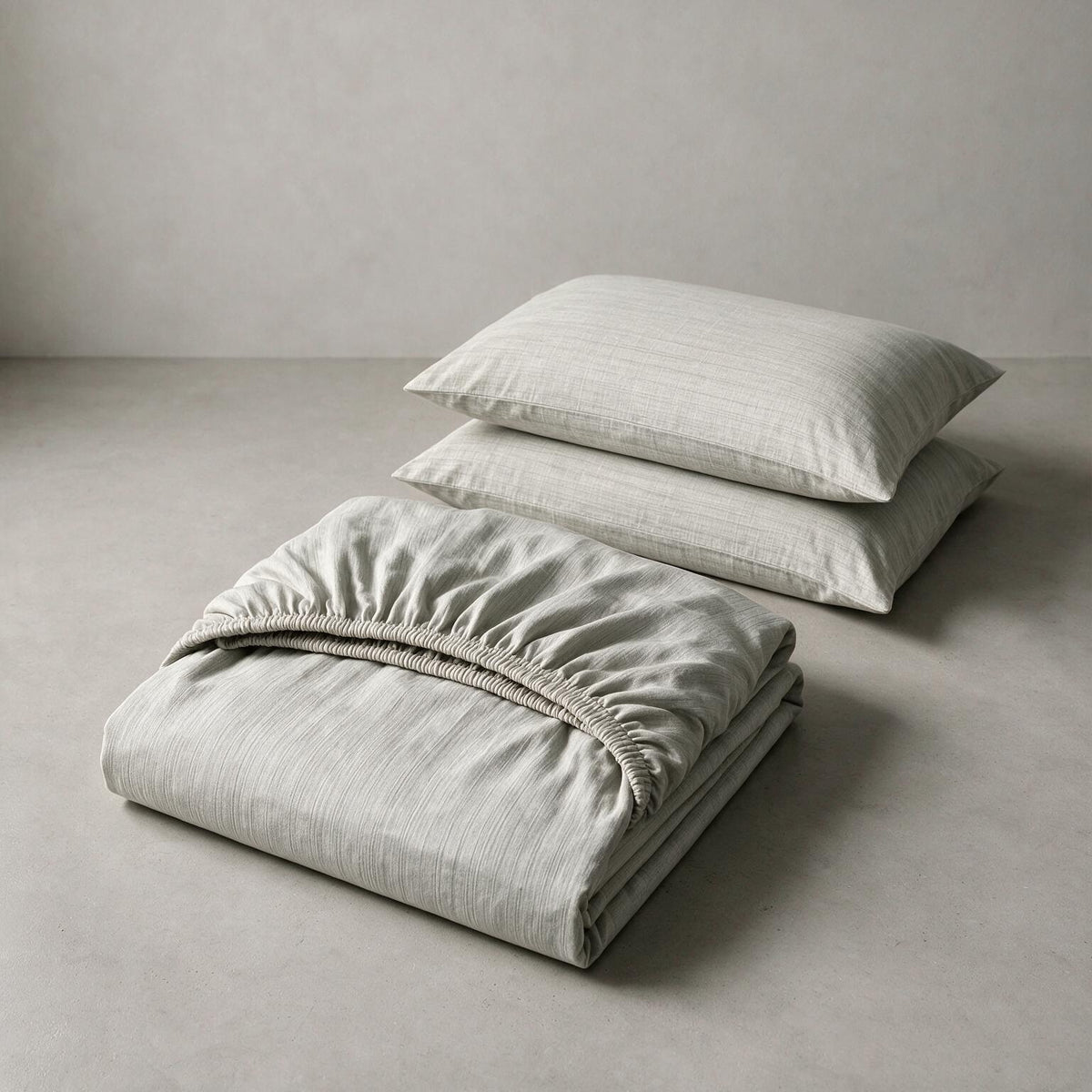 Single Fitted Sheet Set 3 PCS. 120x200+30CM.+2 Pillow Cases 50x70cm -1006
