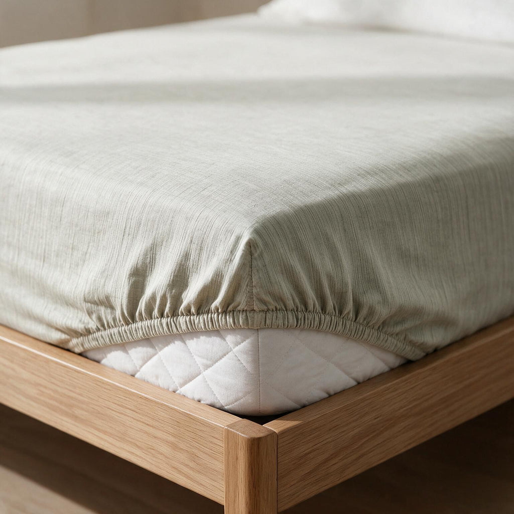 Single Fitted Sheet Set 3 PCS. 120x200+30CM.+2 Pillow Cases 50x70cm -1006