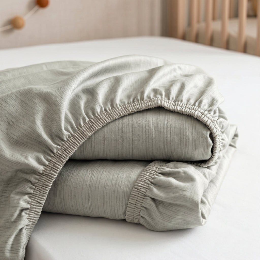 Double Fitted Sheet Set 3 PCS. 160x200+30CM.+2 Pillow Cases 50x70cm -1006