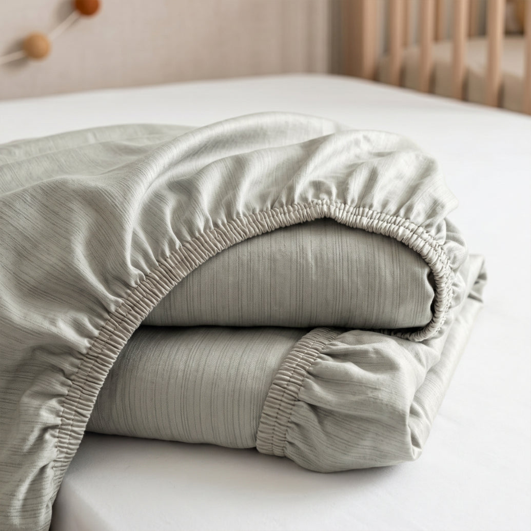 King Fitted Sheet Set 3 PCS. 180x200+30CM.+2 Pillow Cases 50x70cm -1006