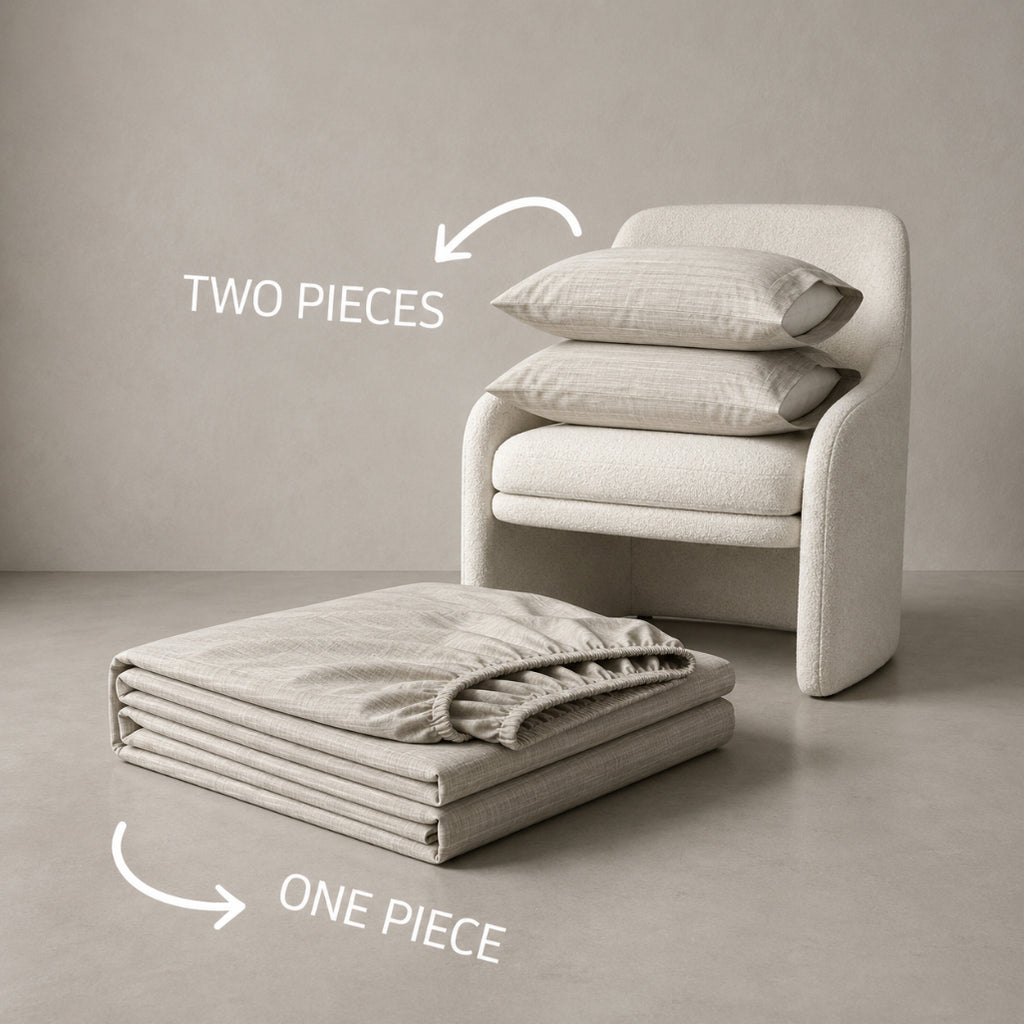 King Fitted Sheet Set 3 PCS. 180x200+30CM.+2 Pillow Cases 50x70cm -1006
