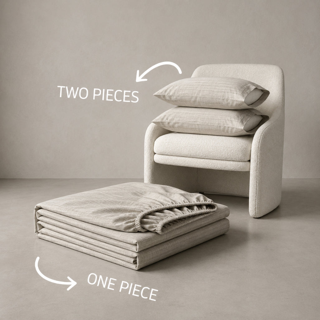 King Fitted Sheet Set 3 PCS. 180x200+30CM.+2 Pillow Cases 50x70cm -1006