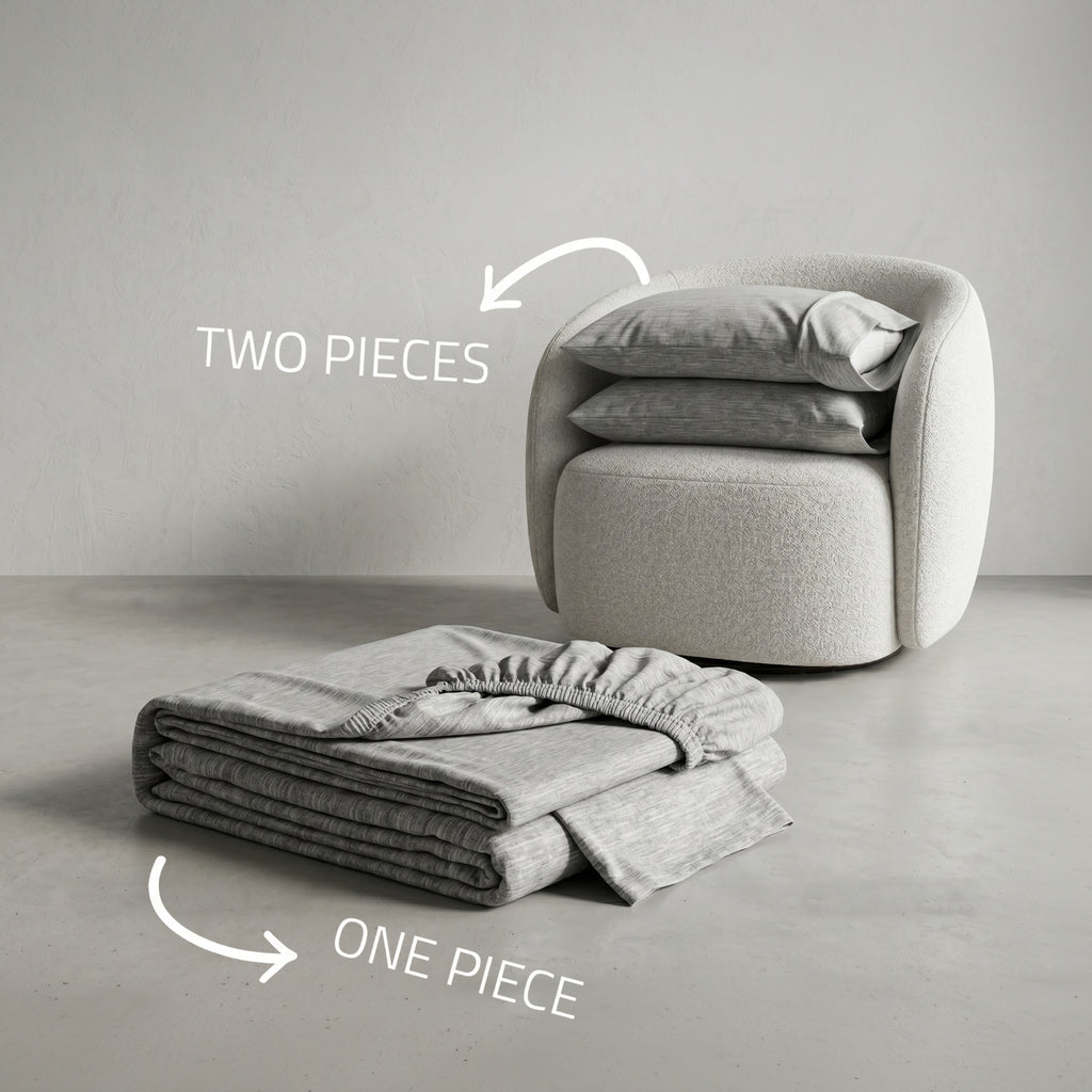 Double Fitted Sheet Set 3 PCS. 160x200+30CM.+2 Pillow Cases 50x70cm -1013
