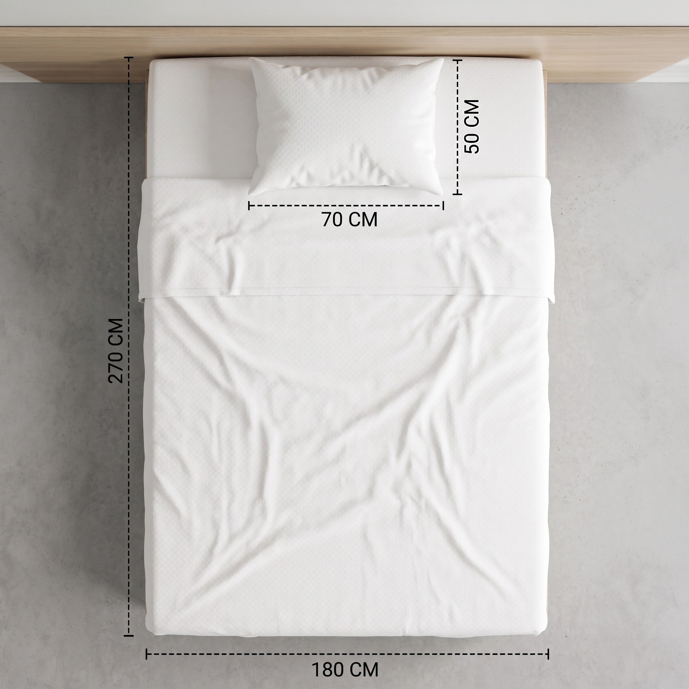 Embossed Flat Sheet Set 2 180*270 W 1 P/Case 50*70