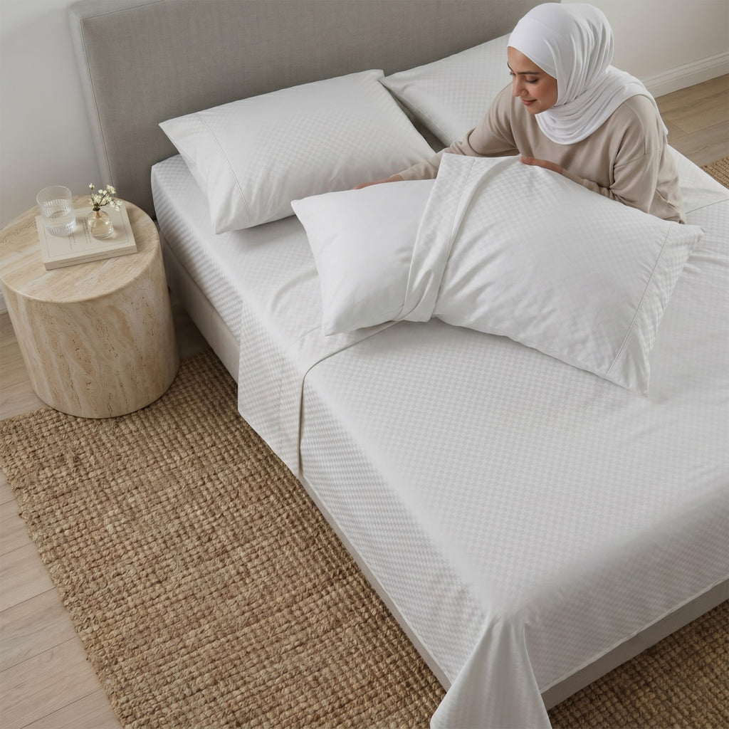 طقم ملاية فلات إمبوسد سينجل قطعتين مقاس 180×270 سم