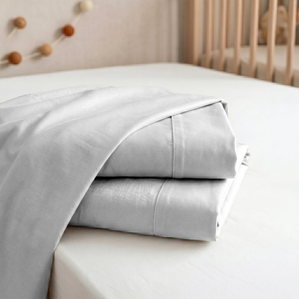 Hotel section 600 TC plain Flat Sheet Set 2 180*270 W 1 P/Case 50*70