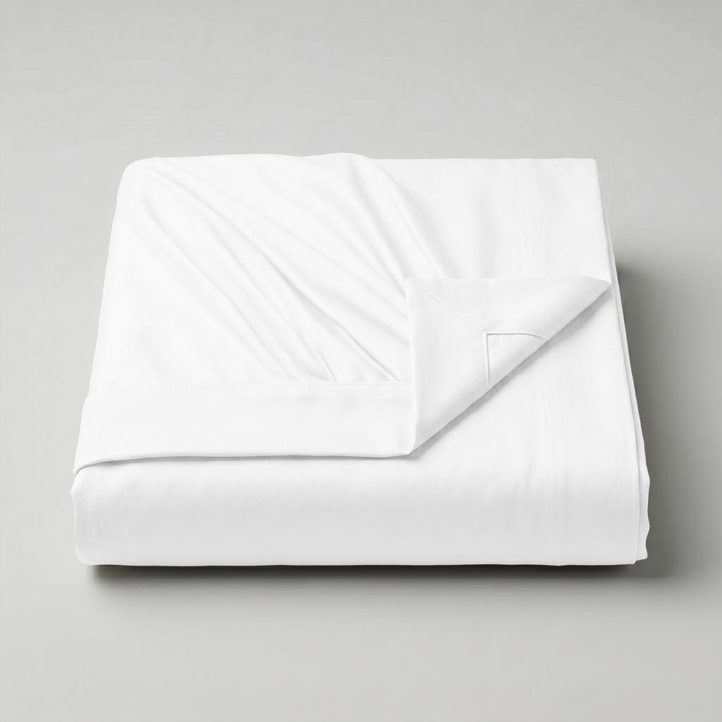 Hotel section 600 TC plain Flat Sheet Set 2 180*270 W 1 P/Case 50*70