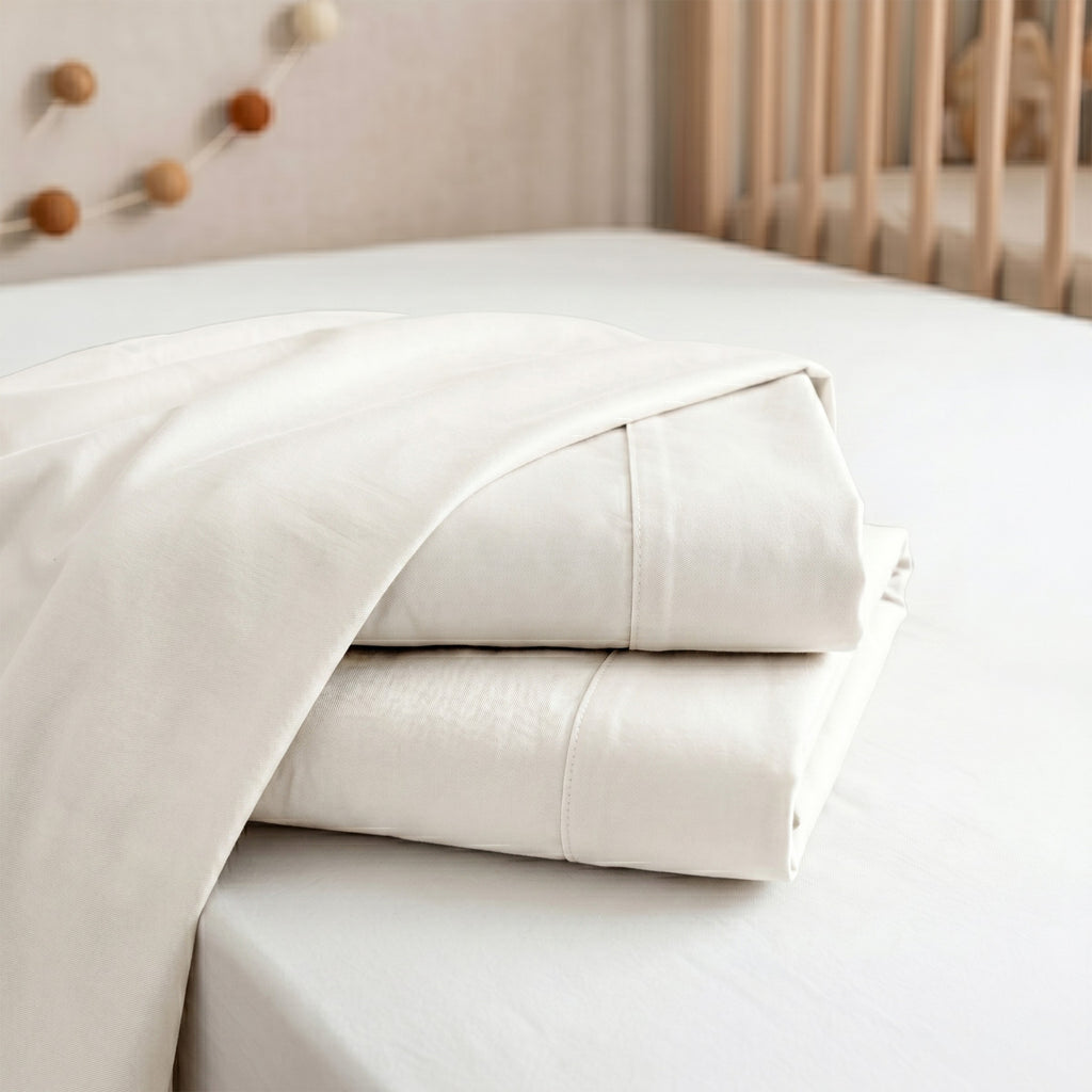 طقم ملاية فلات قطن فندقي 600TC - 180×270 سم / 240×270 سم