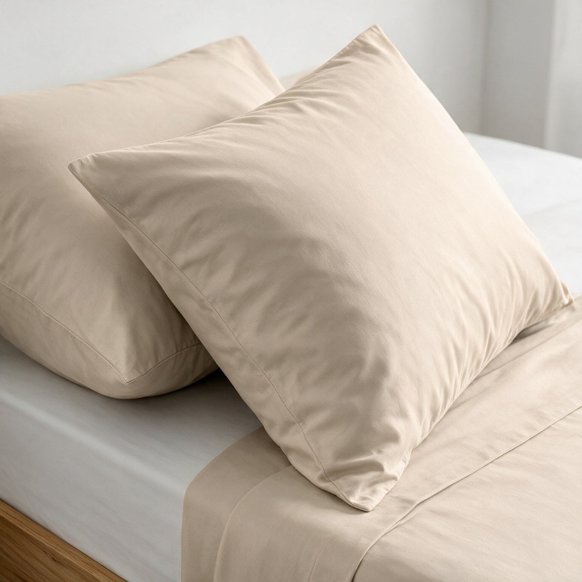 طقم ملاية فلات قطن فندقي 600TC - 180×270 سم / 240×270 سم