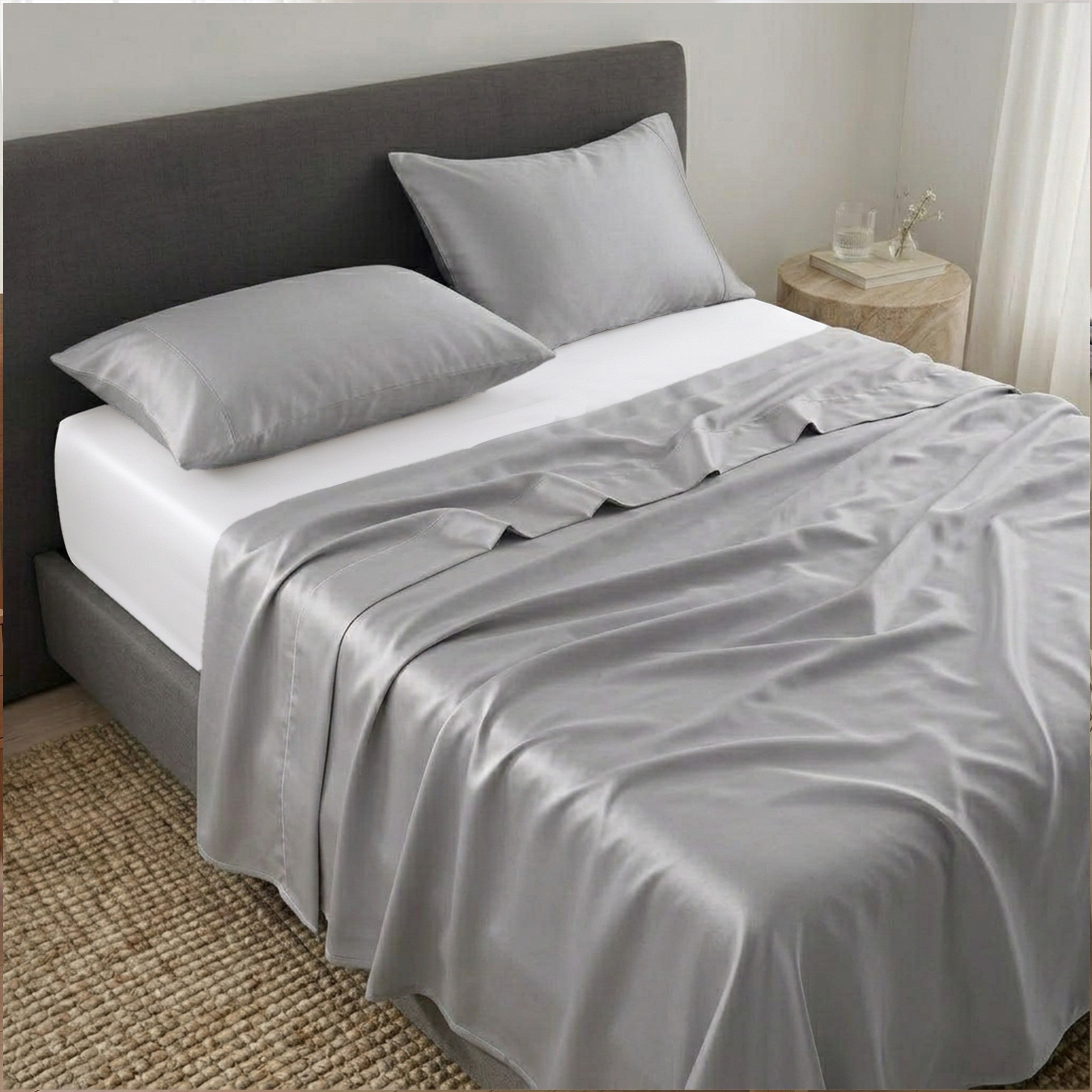 Prime Collection 300 TC Flat Sheet Set 3 180*270 W 2P/Case 50*70