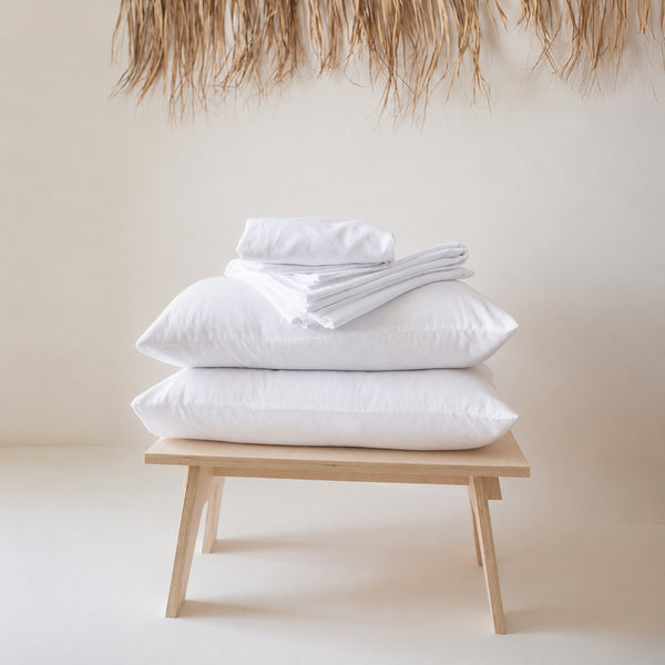 Prime Collection 300 TC Flat Sheet Set 3 180*270 W 2P/Case 50*70