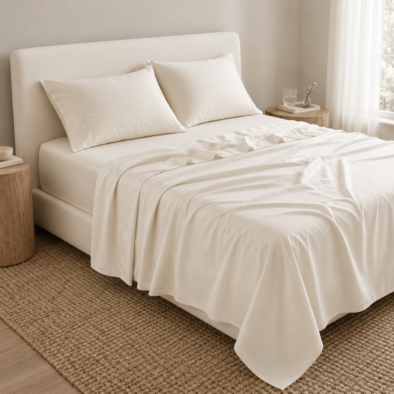Prime Collection 300 TC Flat Sheet Set 3 240*270 W 2 P/Case 50*70