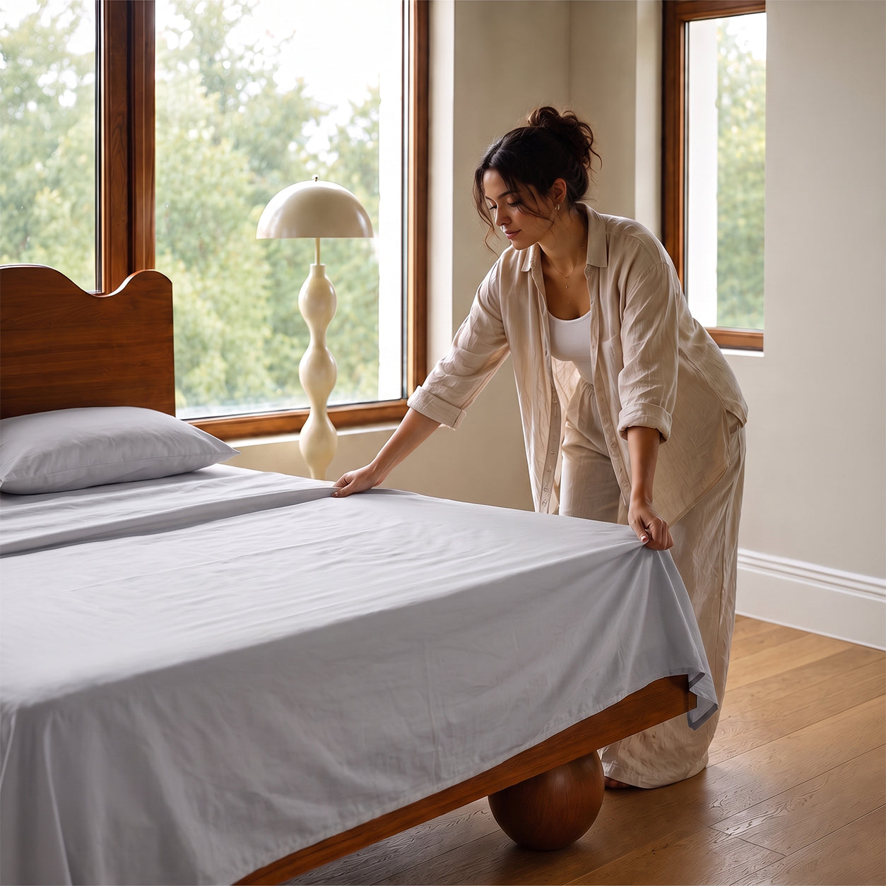Prime Collection 300 TC Flat Sheet Set 3 240*270 W 2 P/Case 50*70