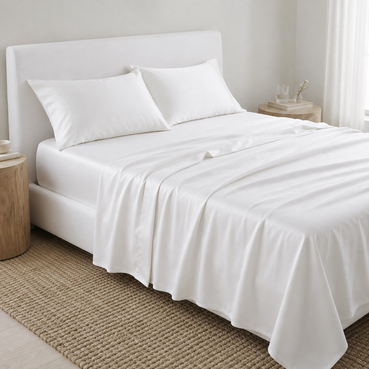 Prime Collection 300 TC Flat Sheet Set 3 240*270 W 2 P/Case 50*70