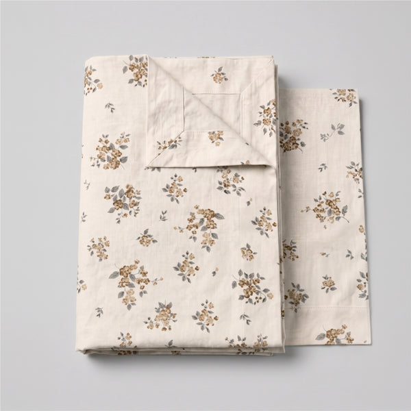 King Flat Sheet Set 3 PCS. 240x260CM.+2 Pillow Cases -1001