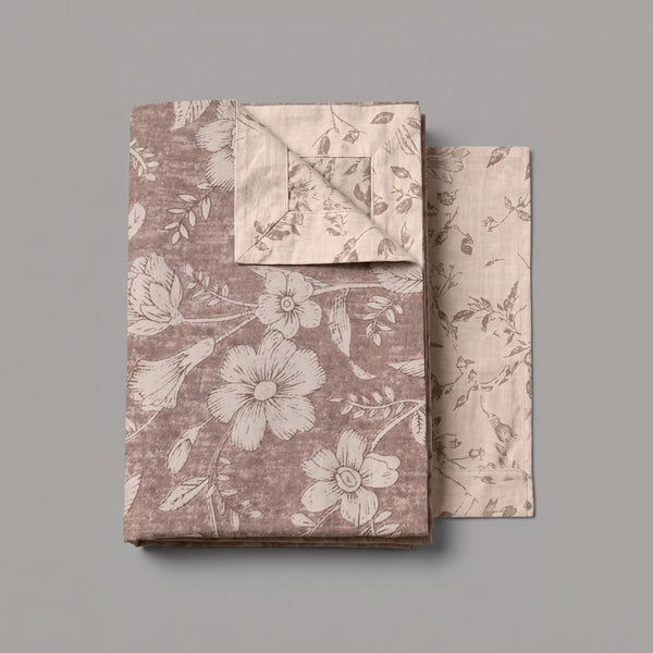 Single Flat Sheet Set 3 PCS. 180x240CM.+2 Pillow Cases -1003