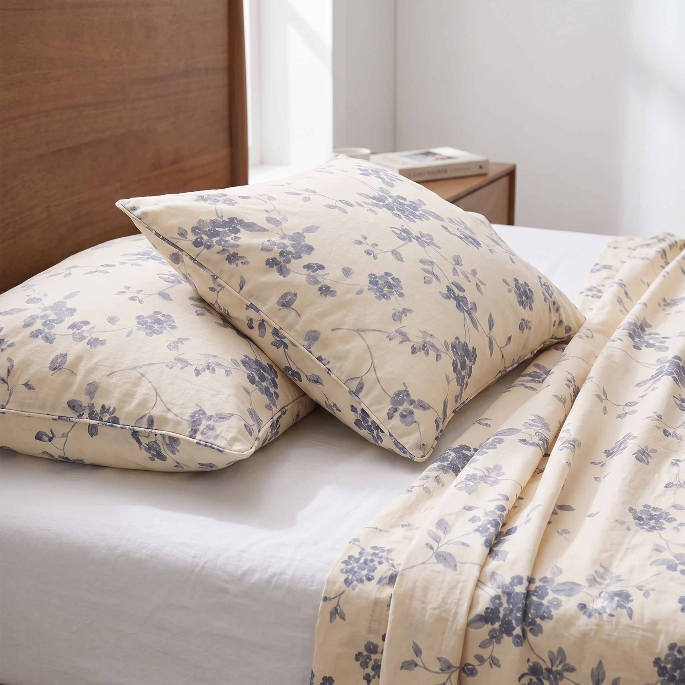 Single Flat Sheet Set 3 PCS. 180x240CM.+2 Pillow Cases -1014