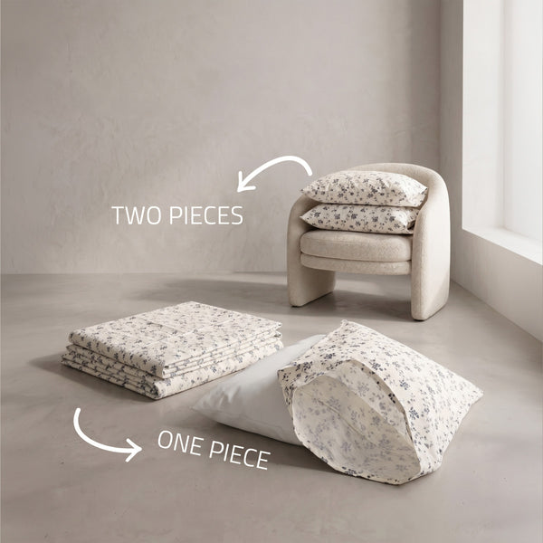 King Flat Sheet Set 3 PCS. 240x260CM.+2 Pillow Cases -1014