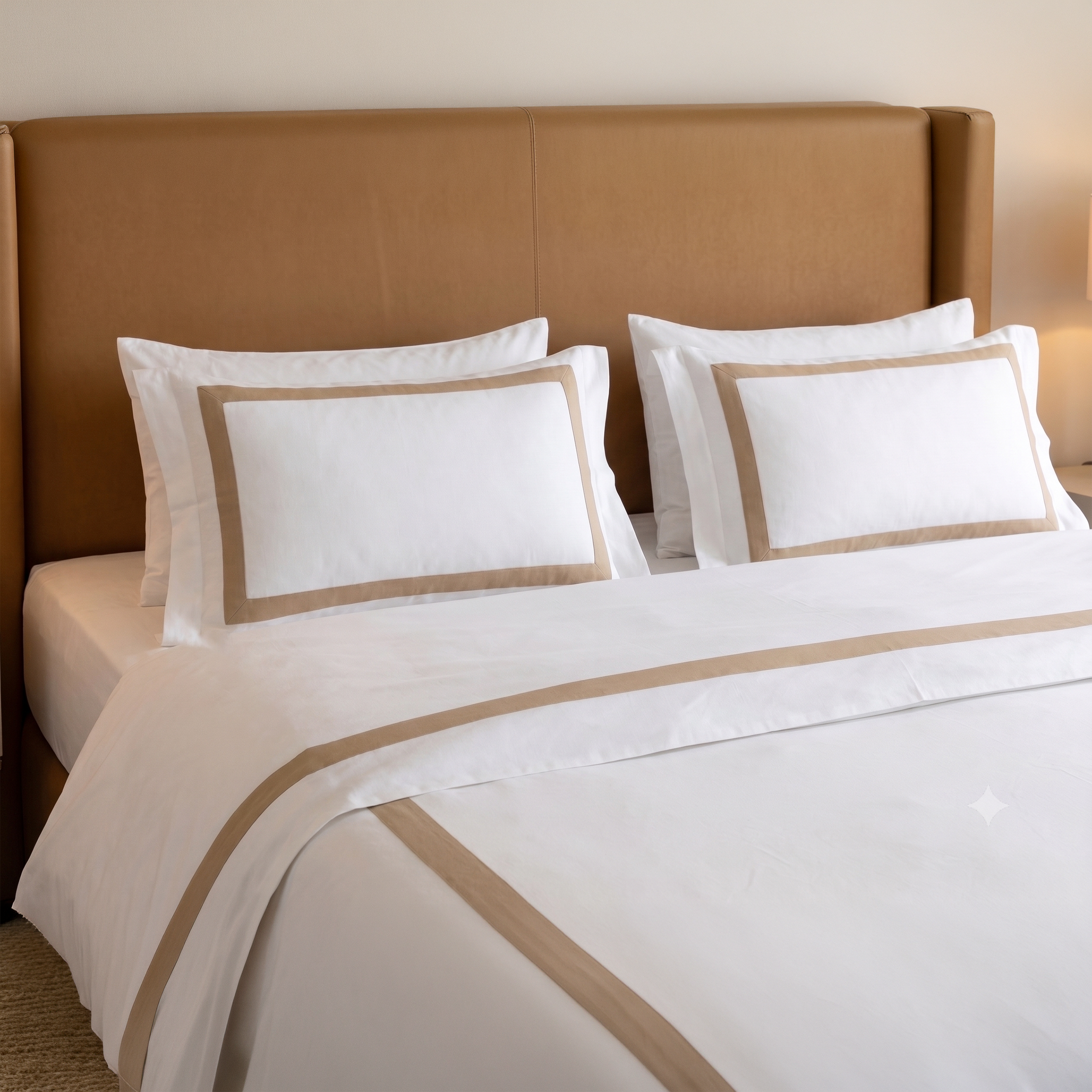 Decorative section plain Flat Sheet Set 3 260*270 W 2 P/Case 50*70  white-G-STH