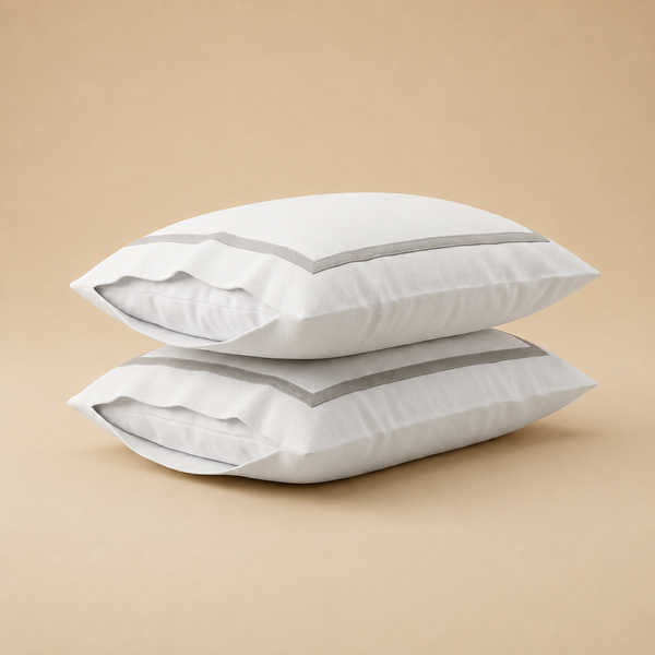 Decorative section plain Pillow Case Set 2 50*70  white-S-STH