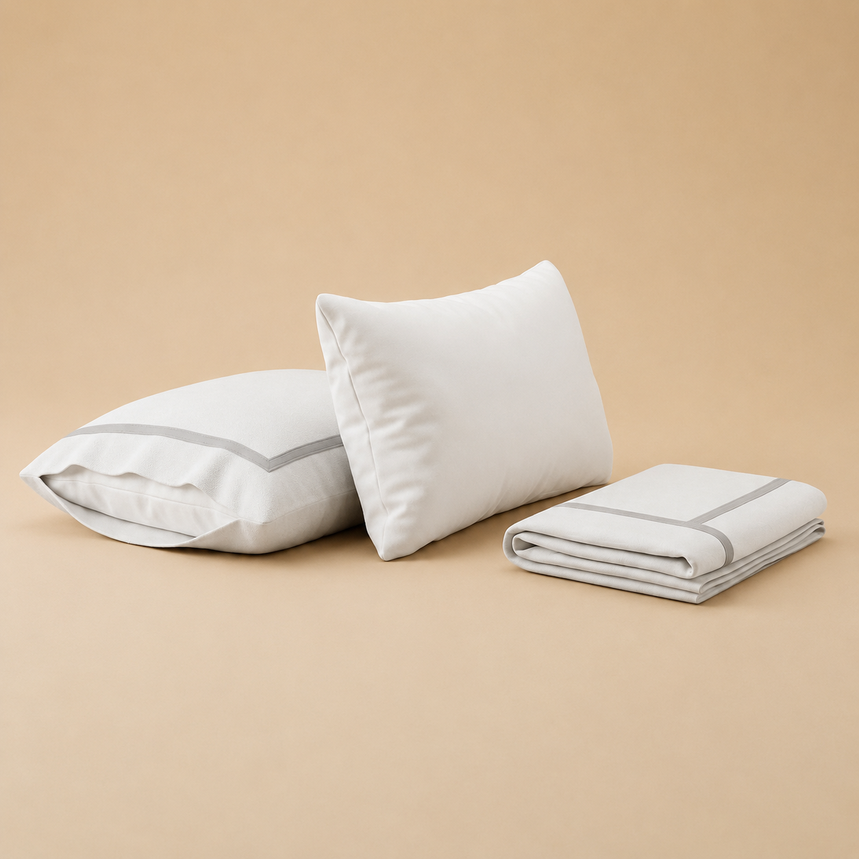 Decorative section plain Pillow Case Set 2 50*70  white-S-STH