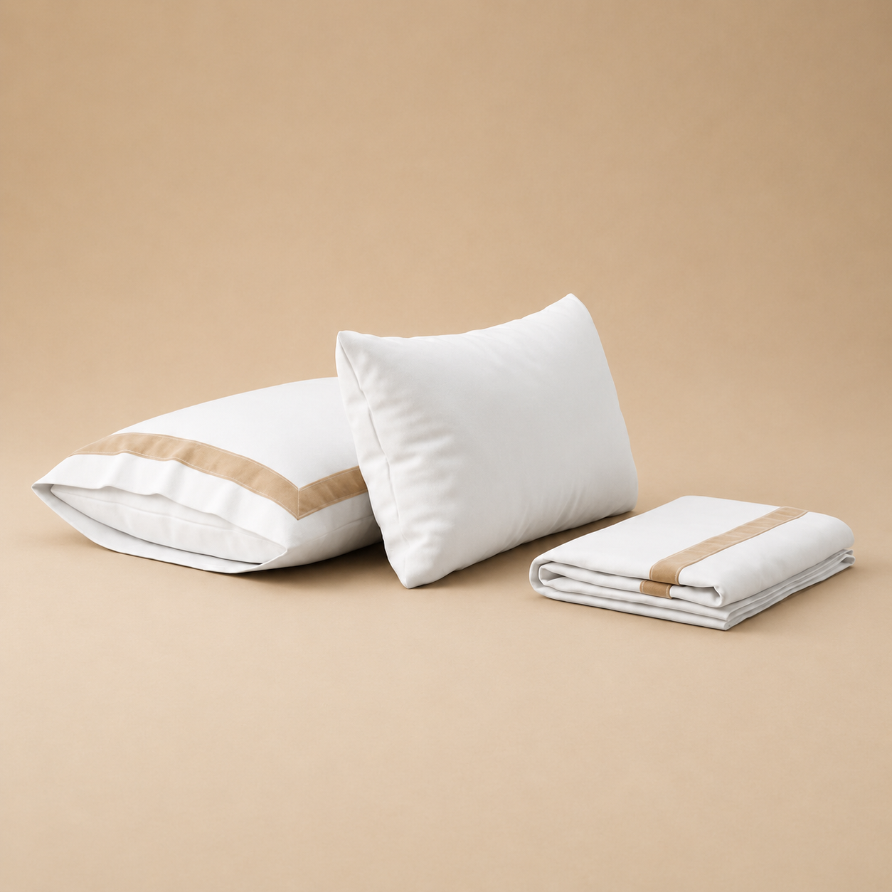 Decorative section plain Pillow Case Set 2 50*70  white-G-STH