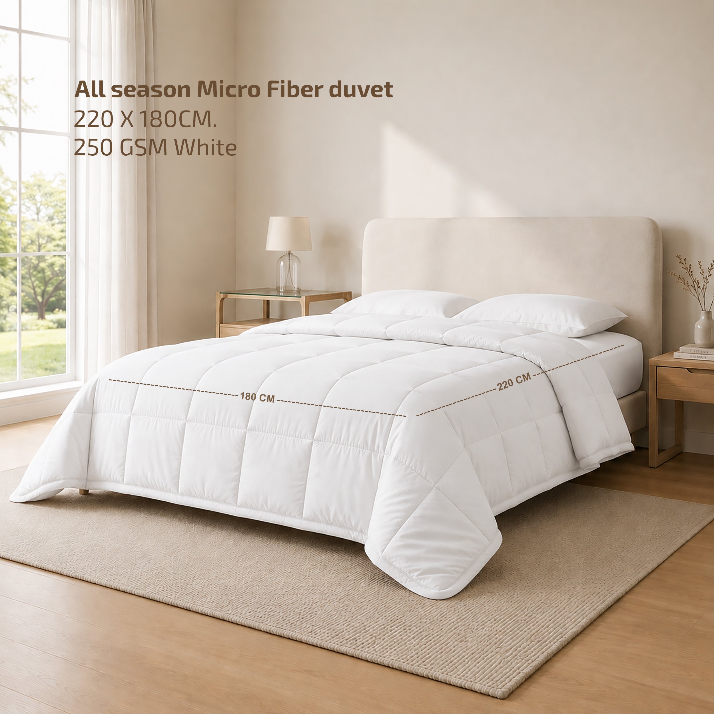 All season Micro Fiber duvet 180 X 220 250 GSM
