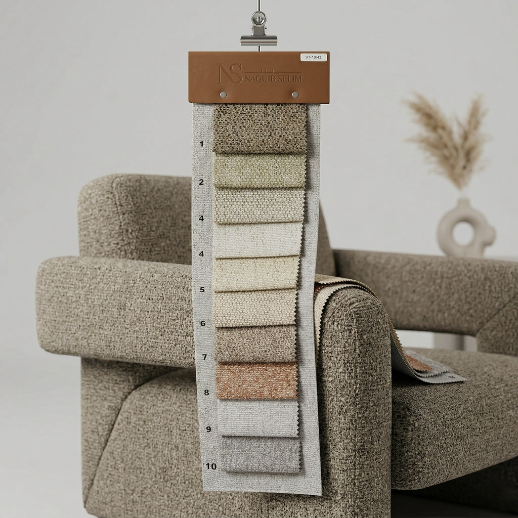 Sun Upholstery Bouclé Linen Fabric