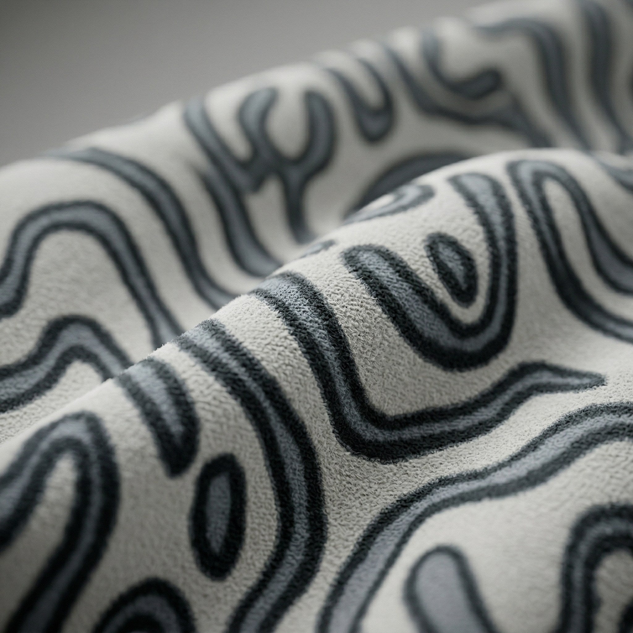Lines Upholstery Bouclé Linen Fabric