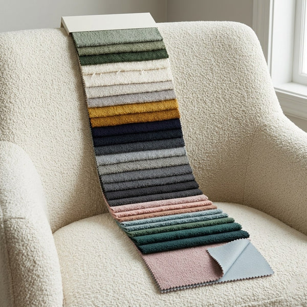 Boklet Upholstery Bouclé Linen Fabric