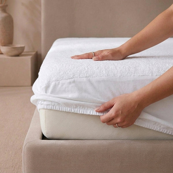 Flannel Cotton water proof stain resistant fitted mattress protector 160 X 200