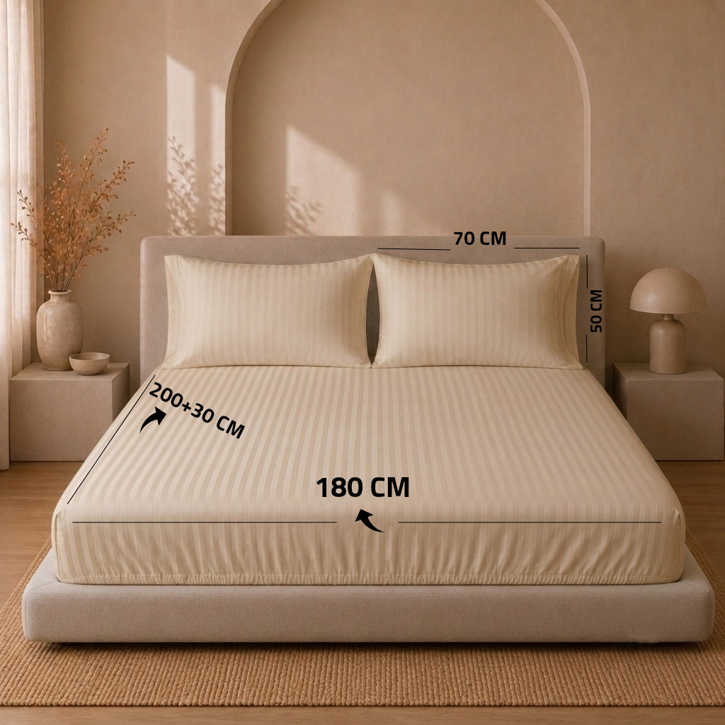 King Bed Cover Set 4 PCS.  1 Duvet Cover 240x260CM+Flab +1 Fitted sheet 180x200+30 cm + 2 oxford pillow case 50x70