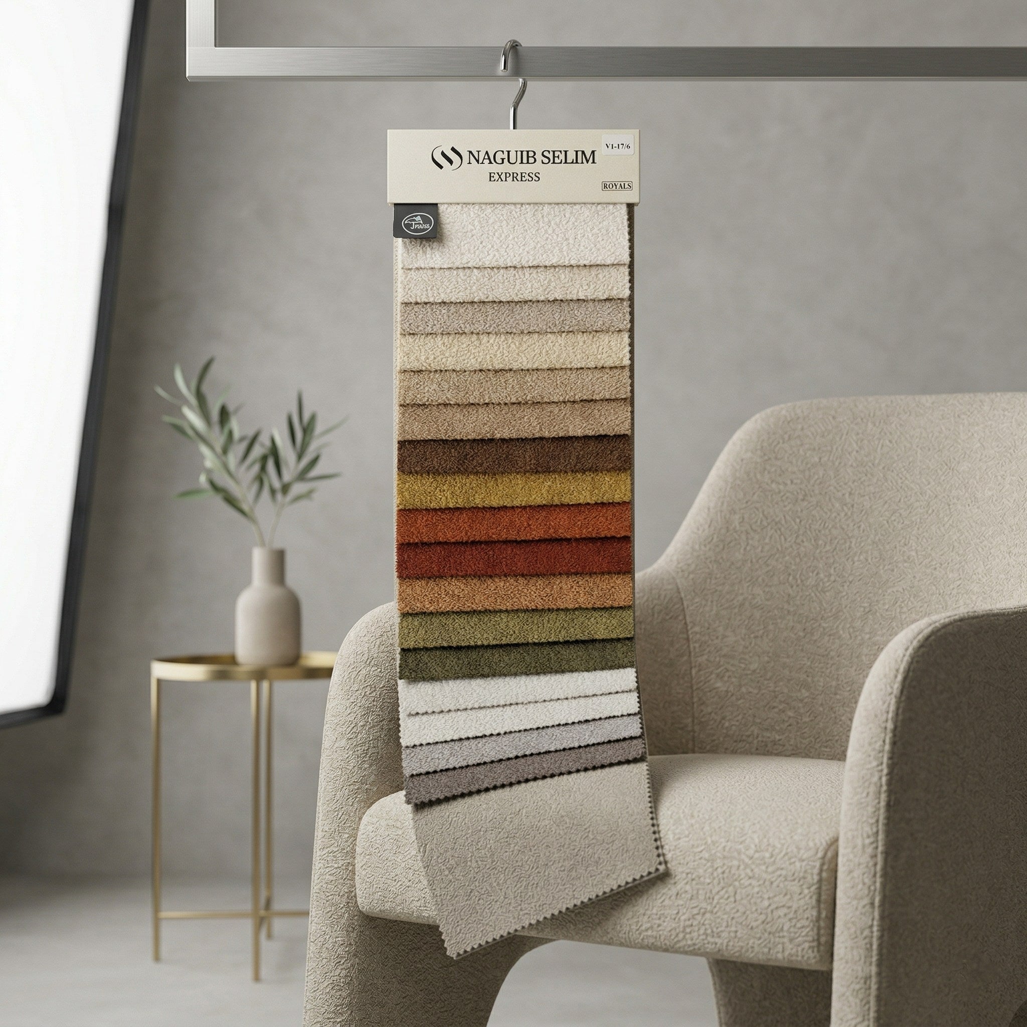 Royals Upholstery Bouclé Linen Fabric