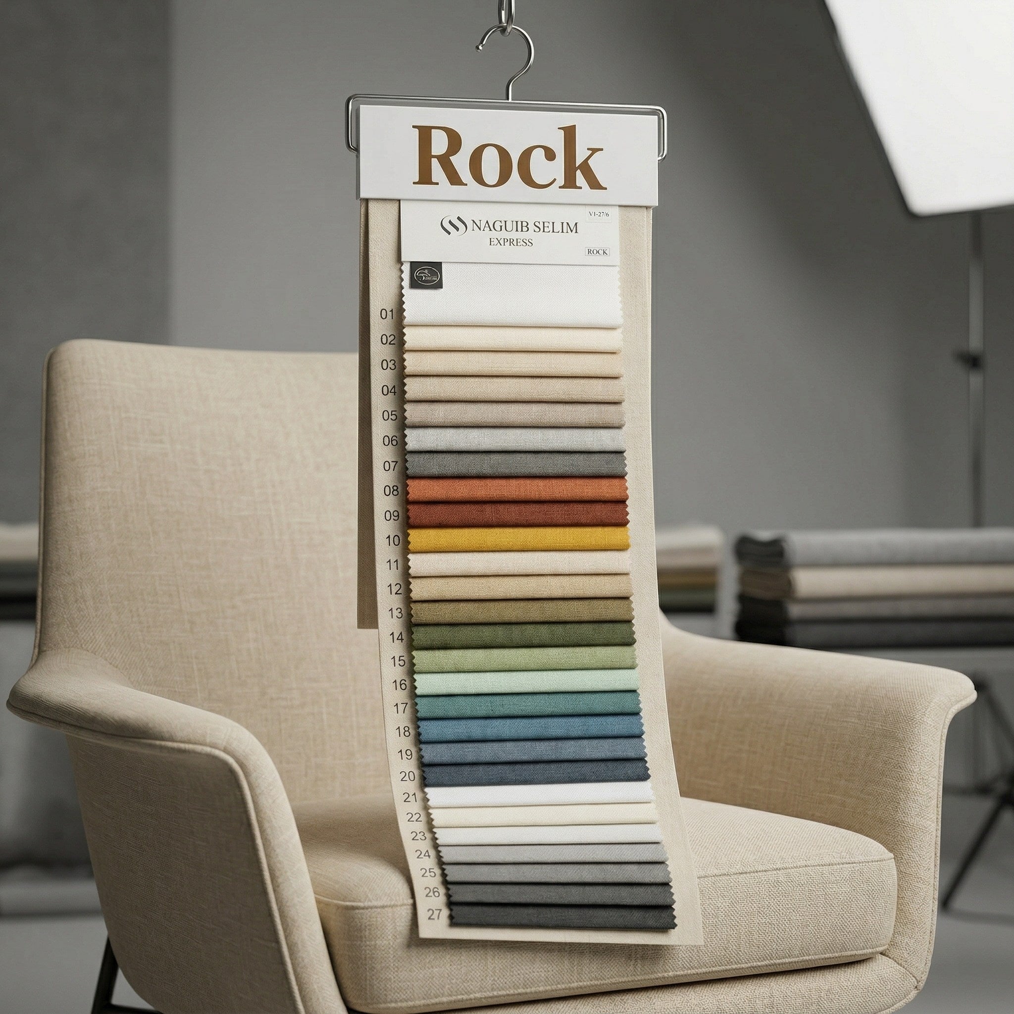 Rock Upholstery Linen Fabric