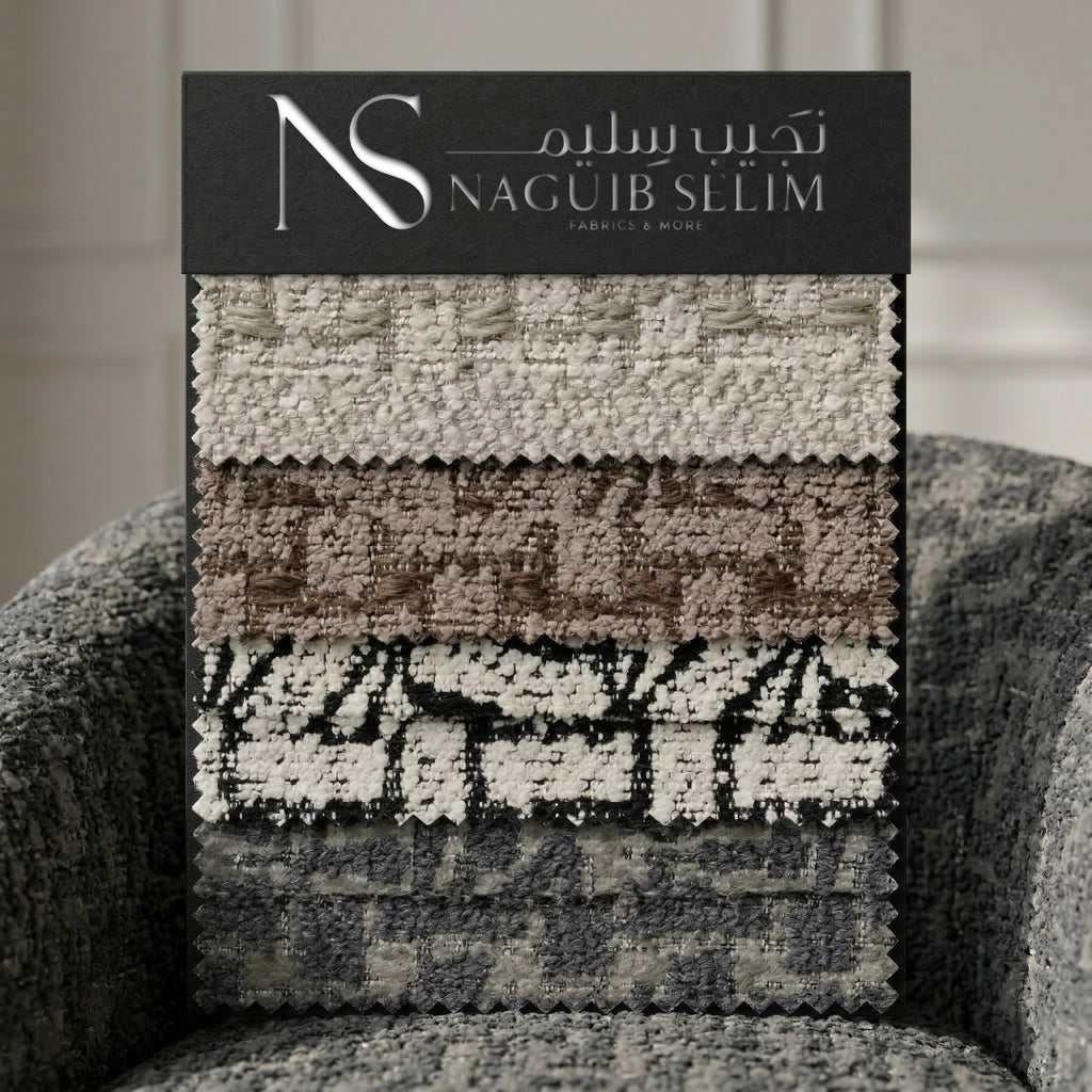 FLUFFY B  Upholstery Linen Fabric