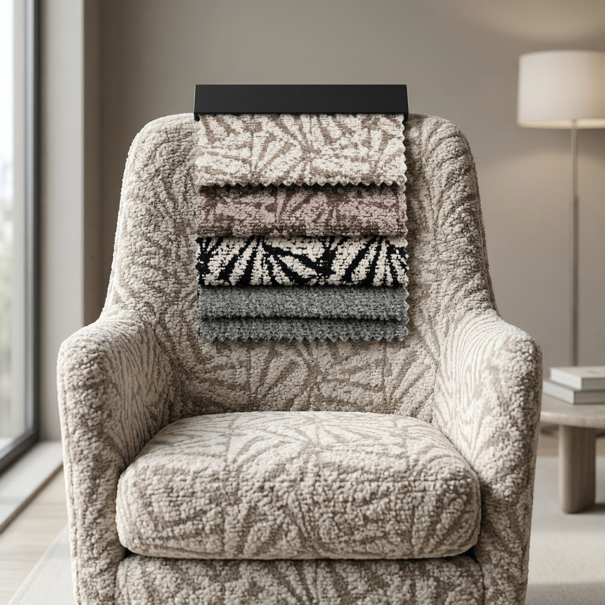 FLUFFY A  Upholstery Linen Fabric