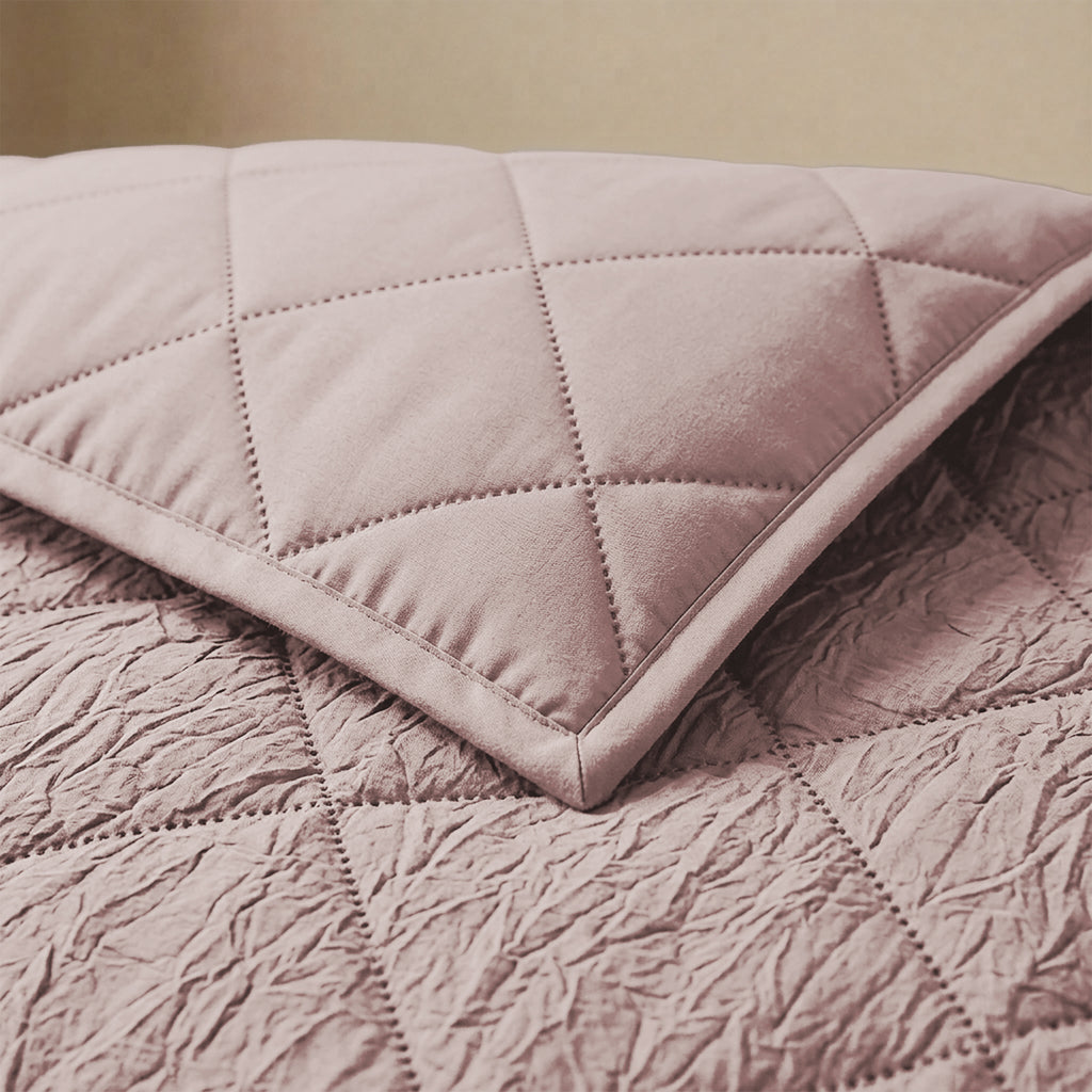 Single Ultrasonic Quilt Set 3 PCS. 180x240CM.+2 Pillow Cases