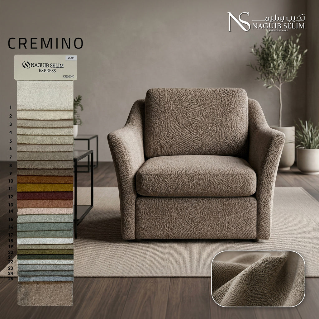 Cremino Upholstery Linen Fabric