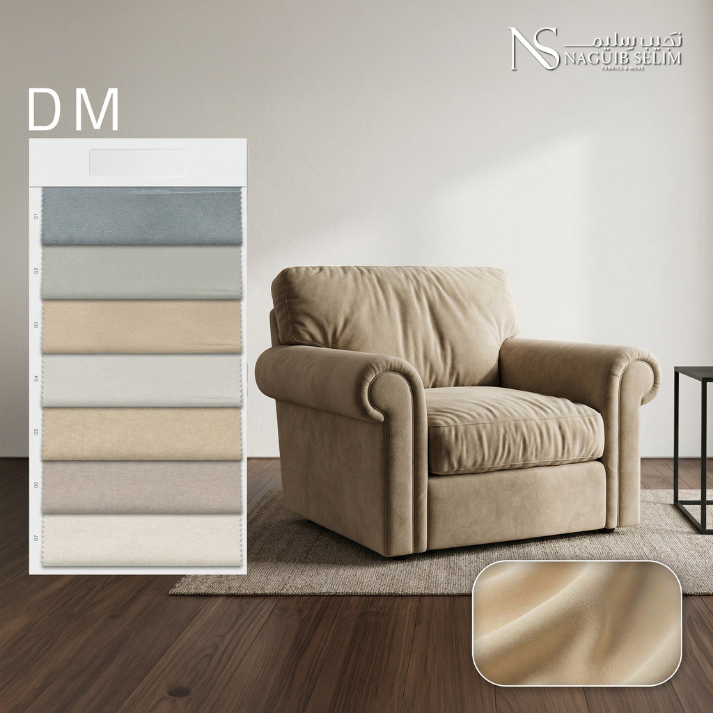 DM Upholstery Bouclé Linen Fabric