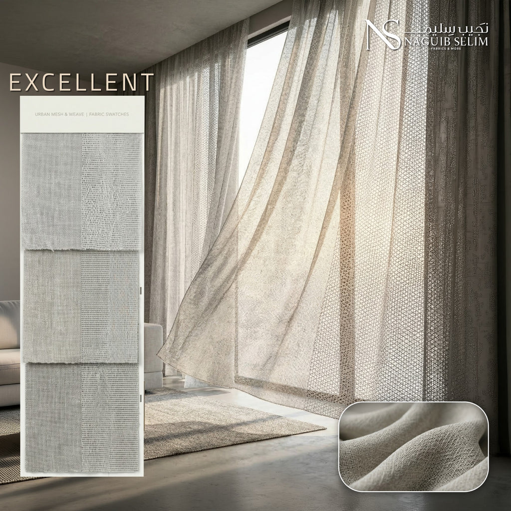 EXCELLENT Linen Light Curtain