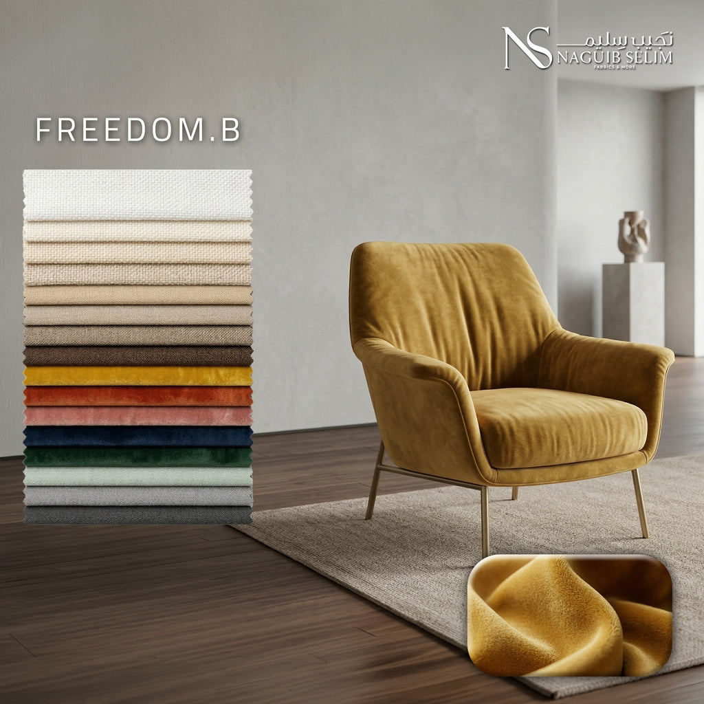 FREEDOM-B  Upholstery Linen Fabric