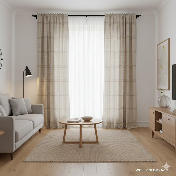Mango Linen-Textured Curtains