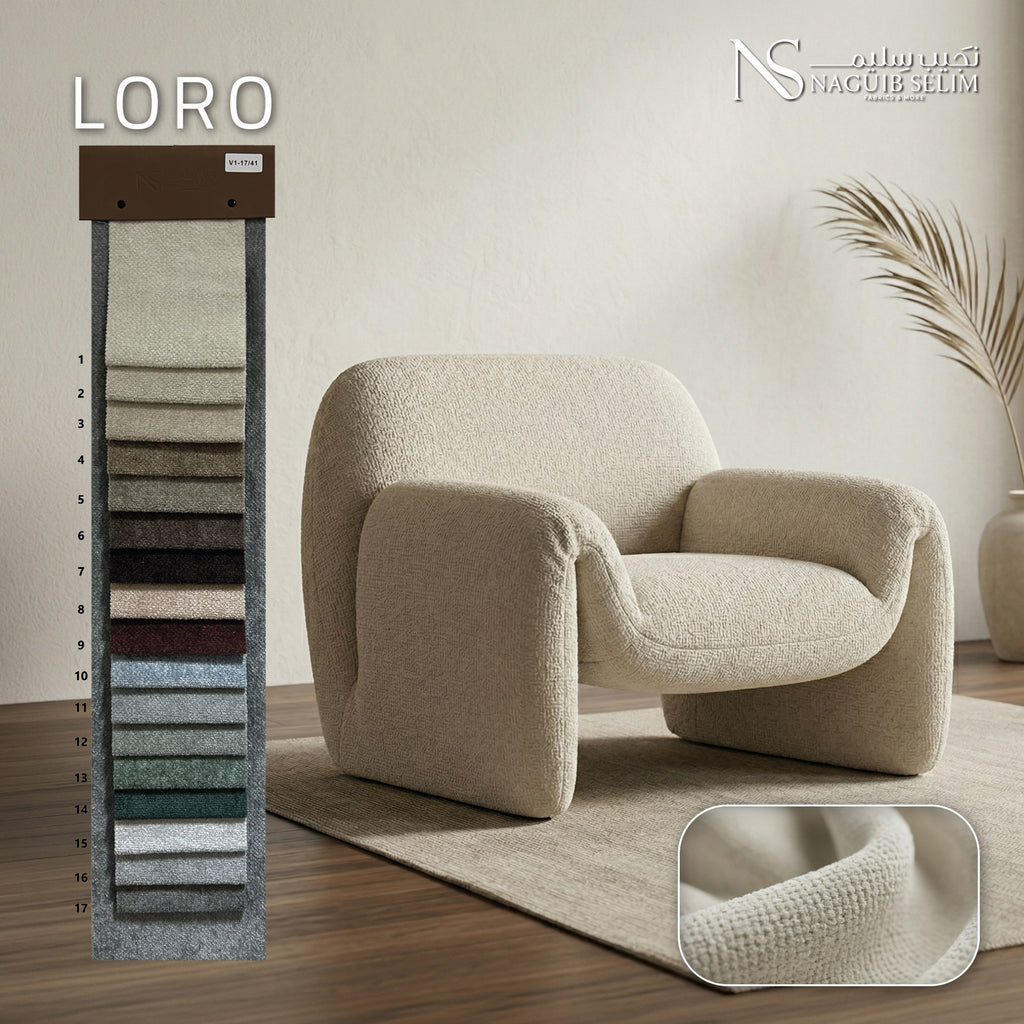 Loro Upholstery Jacquard Chenille Fabric