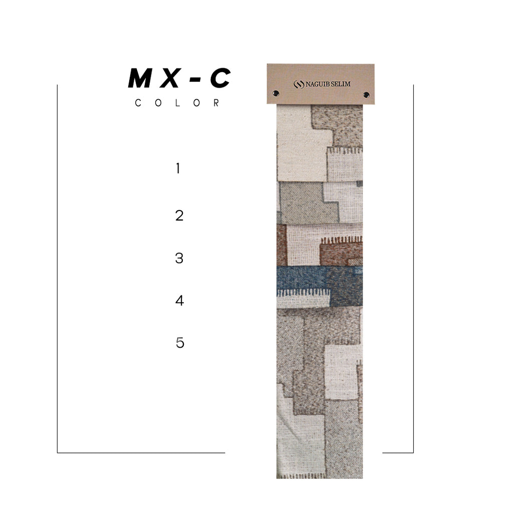 MX-C Modern Mosaic Pattern Curtains