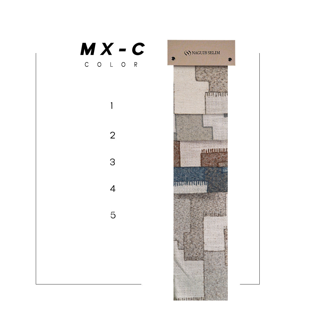 MX-C Modern Mosaic Pattern Curtains
